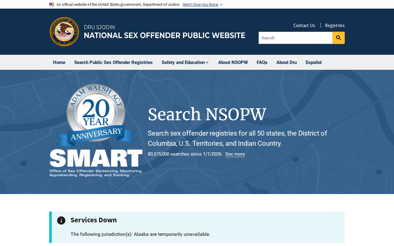 New Haven County sex offender lookup through official NSOPW search